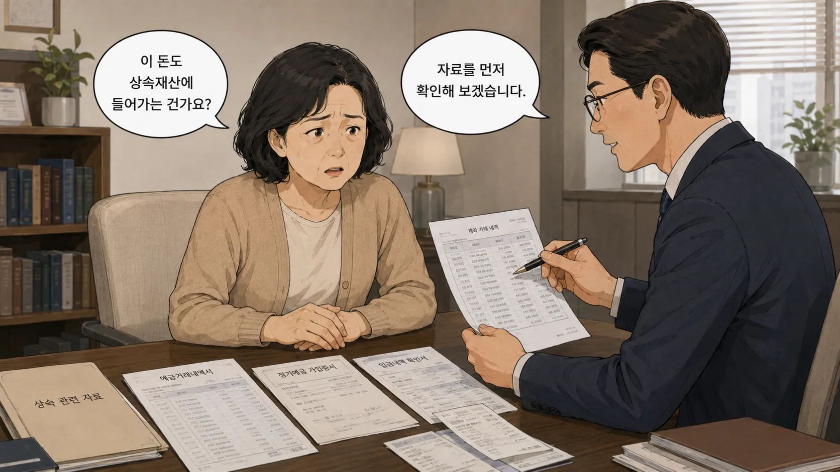 상속재산분할청구 시 상속재산 범위와 재산목록 작성 기준 설명