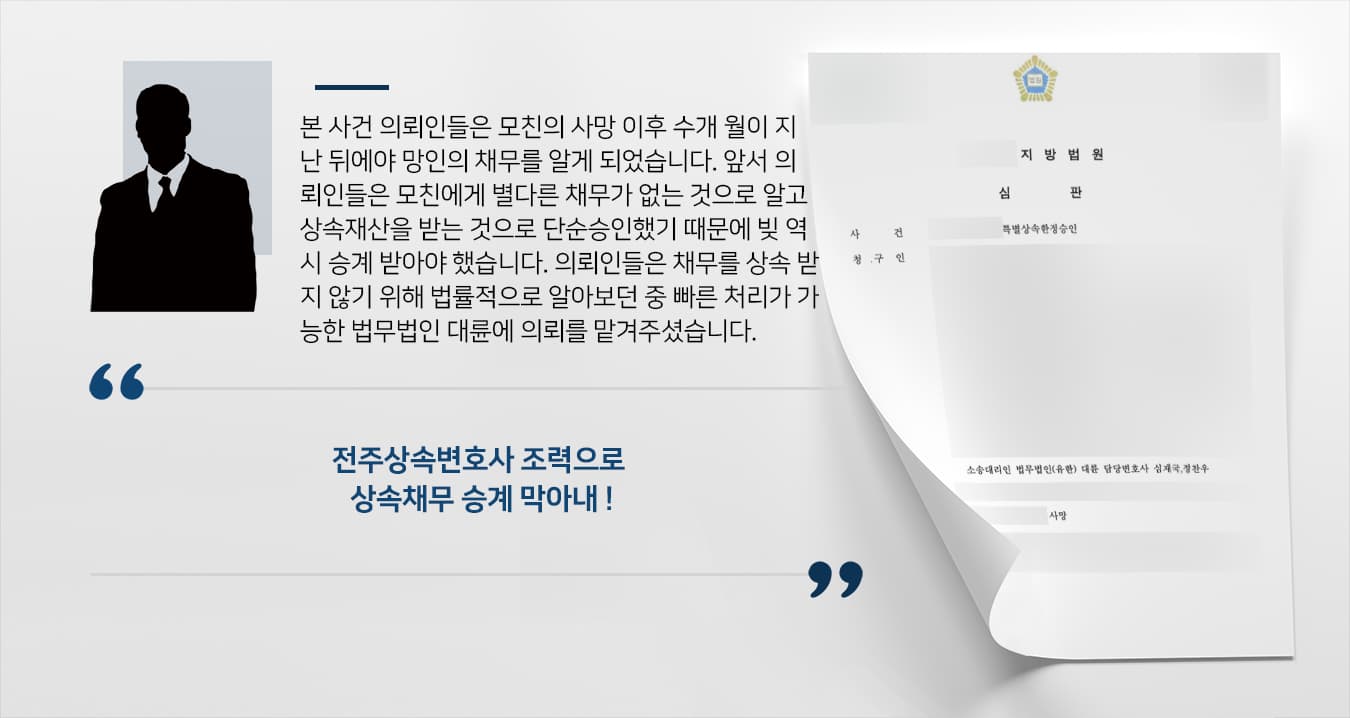특별상속한정승인