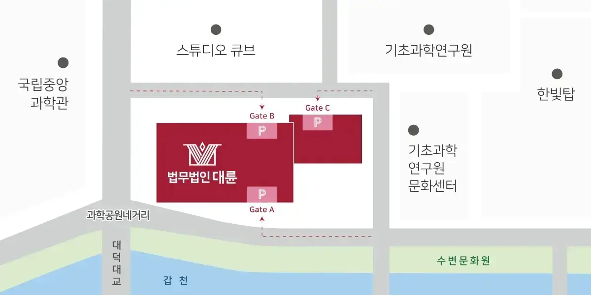 대전 사무소 약도