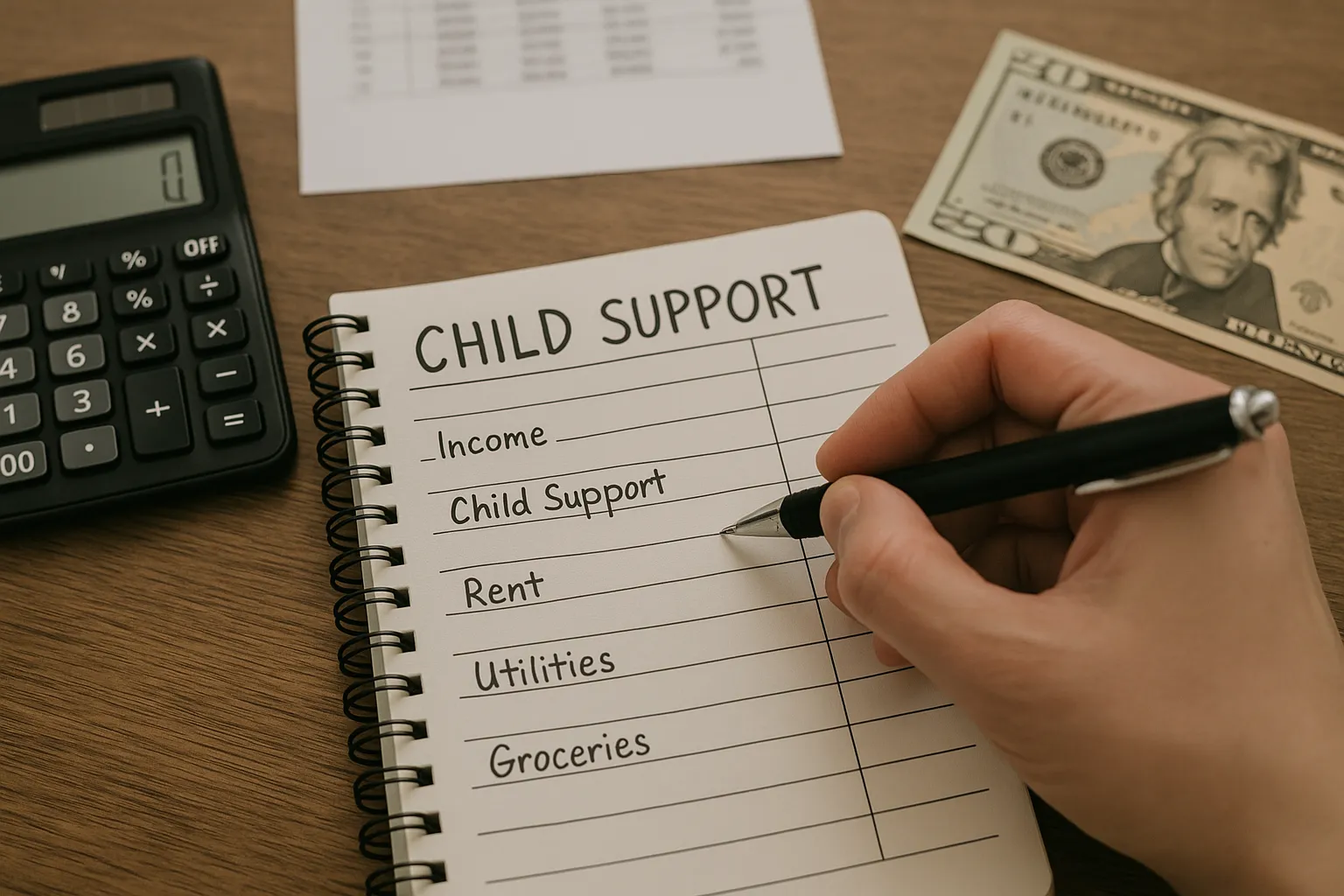 양육비소송 사건의 경위 업무 사례