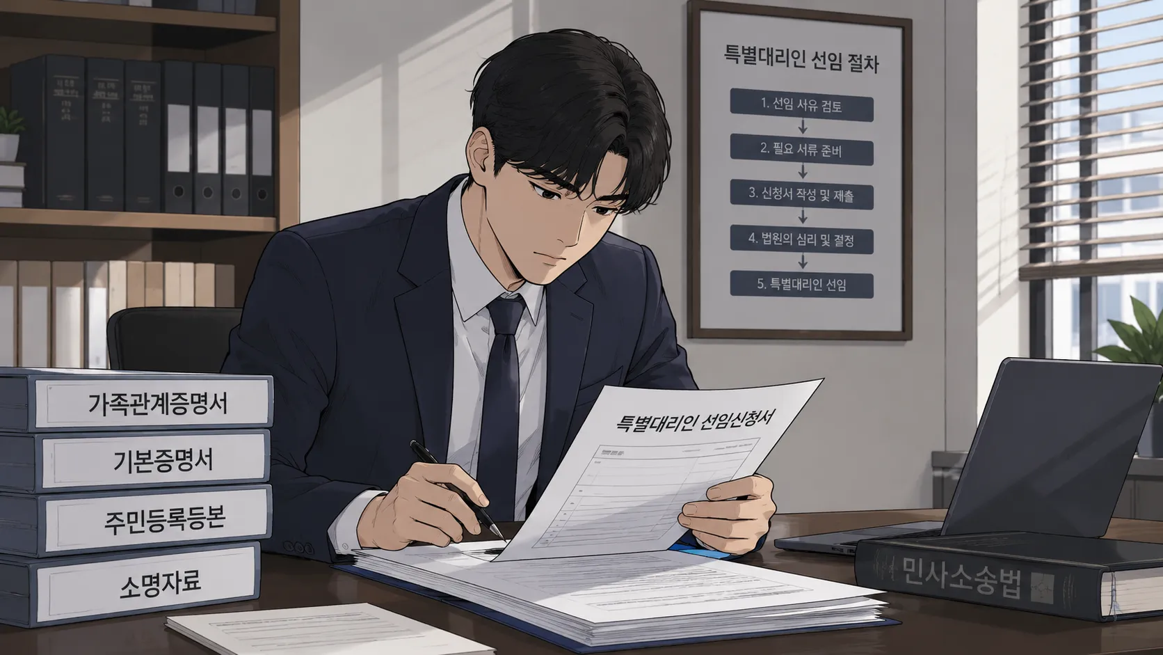 특별대리인선임 시 준비해야 할 서류 목록